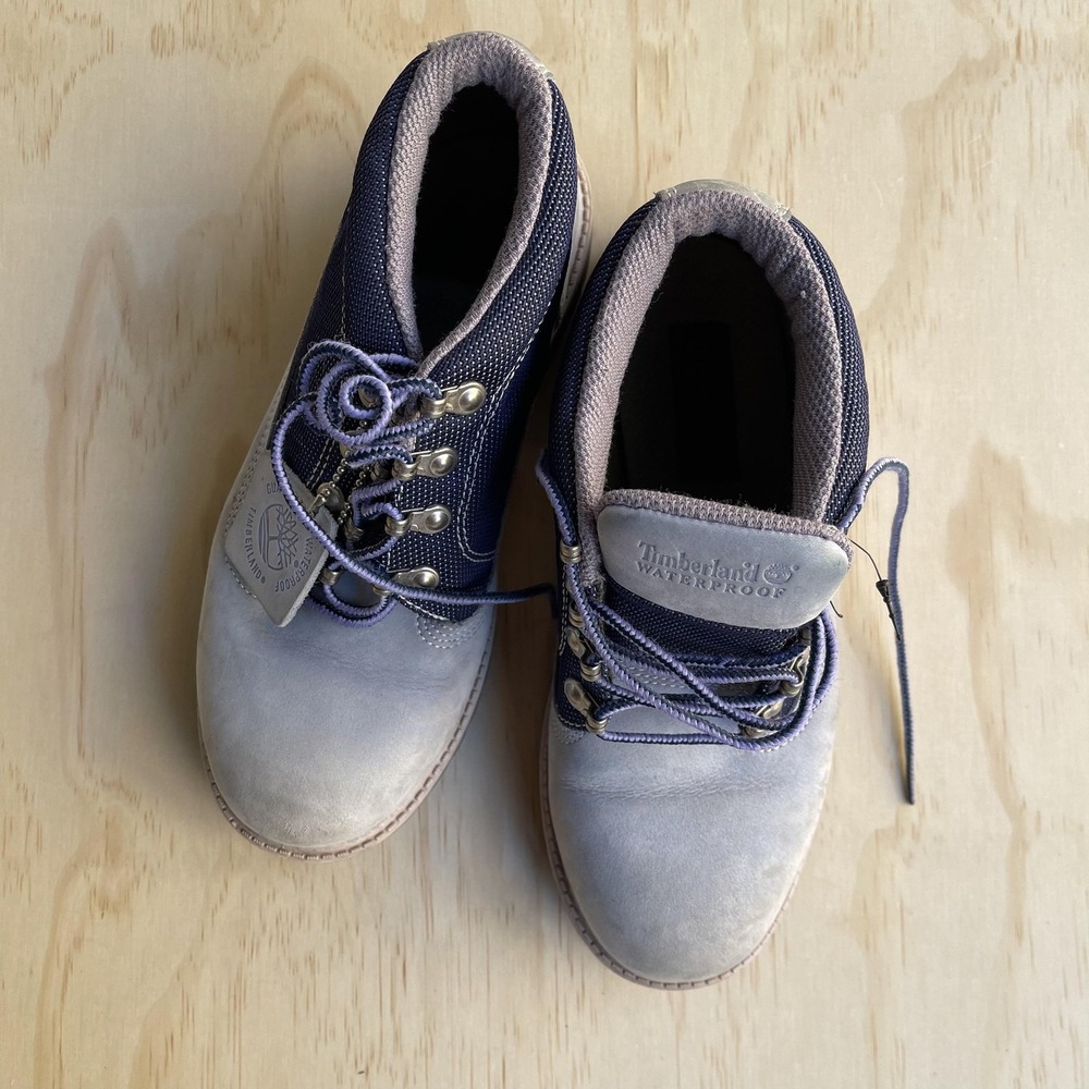 Timberland Boots Womens Size 5.5 Gray Waterproof‎ Ankle Combat Lined 16941 Trail